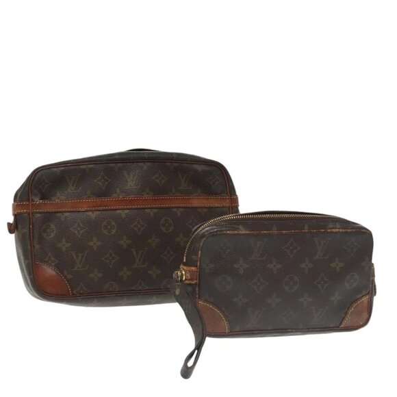 LOUIS VUITTON Monogram Clutch Bag 2Set LV Auth bs20215 - Picture 1 of 16